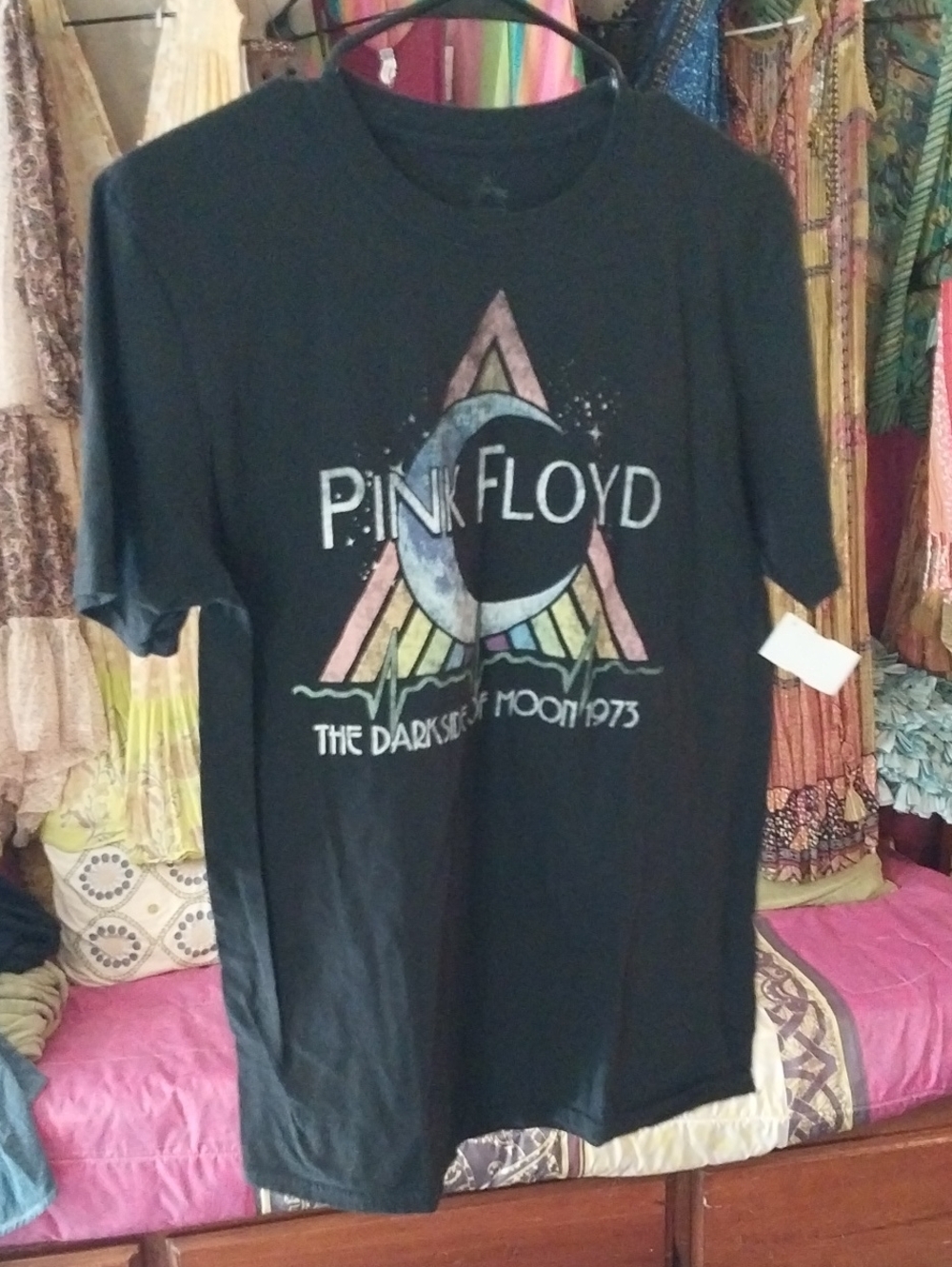 Pink Floyd Black Graphic Tee - The Dark Side of the Moon
